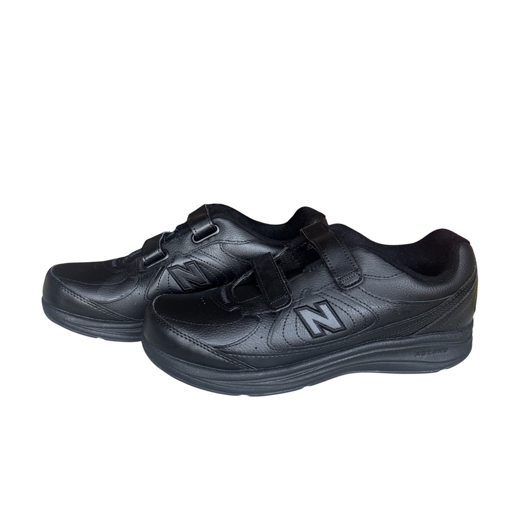 New Balance 577 Walking Shoes MW577VK Black Leather Velcro Men’s 9.5 D